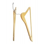 Hanger with Wooden Ribbed Bar (16")